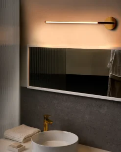 Outlet Beliani Luce LED per quadri e specchi VOLOGNE Metallo Oro