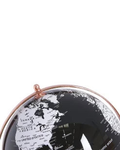 Discount Beliani Mappamondo CABOT Nero 28 cm Bianco Oro rosa Nero