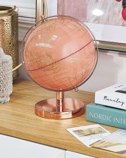 Sale Beliani Mappamondo CABOT Rosa 28 cm Oro rosa Rosa