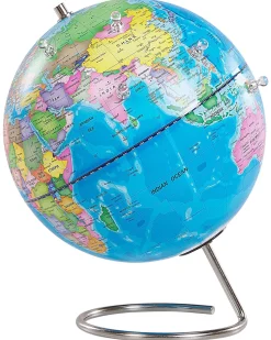 Online Beliani Mappamondo CARTIER Multicolore 29 cm Blu Multicolore