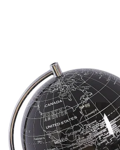 Clearance Beliani Mappamondo COOK Nero 20 cm Bianco Nero
