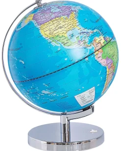 New Beliani Mappamondo LED STANLEY Blu 30 cm Blu Multicolore