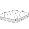 Sale Beliani Materasso a molle insacchettate in lattice JOY Durezza media H2/3 140 x 200 cm