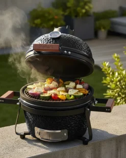 New Beliani KAMADO Ceramica Nero