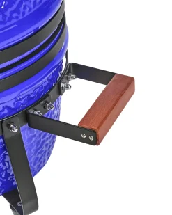 Clearance Beliani Mini barbecue a carbonella KAMADO Ceramica Blu