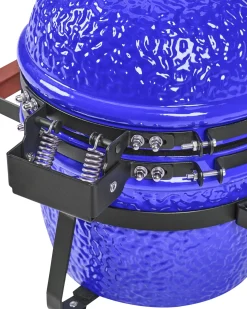 Clearance Beliani Mini barbecue a carbonella KAMADO Ceramica Blu