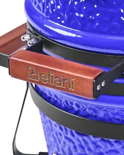 Clearance Beliani Mini barbecue a carbonella KAMADO Ceramica Blu