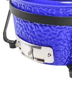 Clearance Beliani Mini barbecue a carbonella KAMADO Ceramica Blu