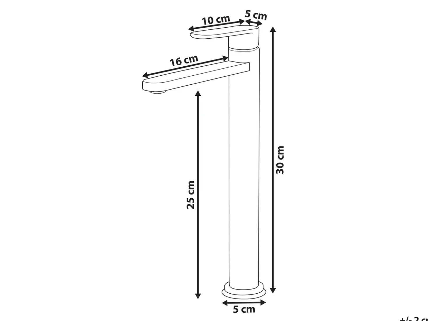 Miscelatore per lavabo alto COLHUE Ottone Oro