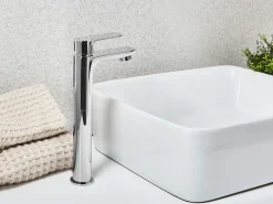 Miscelatore per lavabo alto CHIMBOTE Ottone Argento