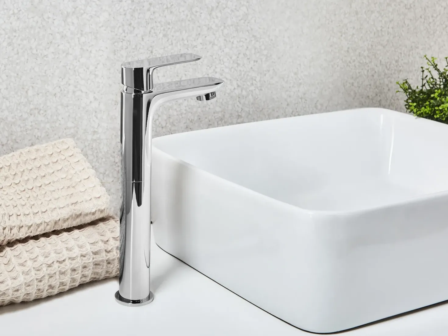 Miscelatore per lavabo alto CHIMBOTE Ottone Argento