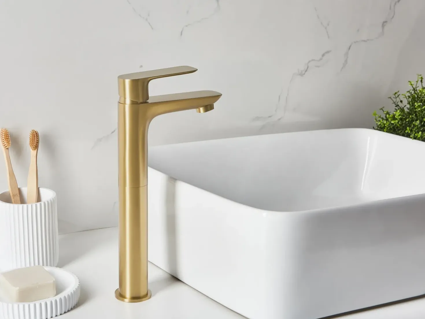 Miscelatore per lavabo alto CHIMBOTE Ottone Oro