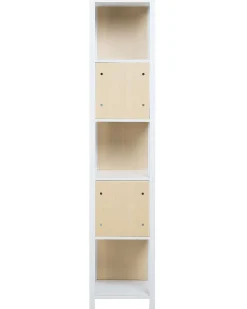 Beliani Mobile con 5 ripiani BOGOTA 165 cm Bianco Bianco Marrone