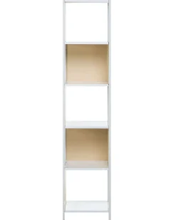 Beliani Mobile con 5 ripiani BOGOTA 165 cm Bianco Bianco Marrone