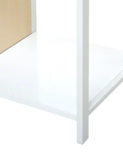 Beliani Mobile con 5 ripiani BOGOTA 165 cm Bianco Bianco Marrone