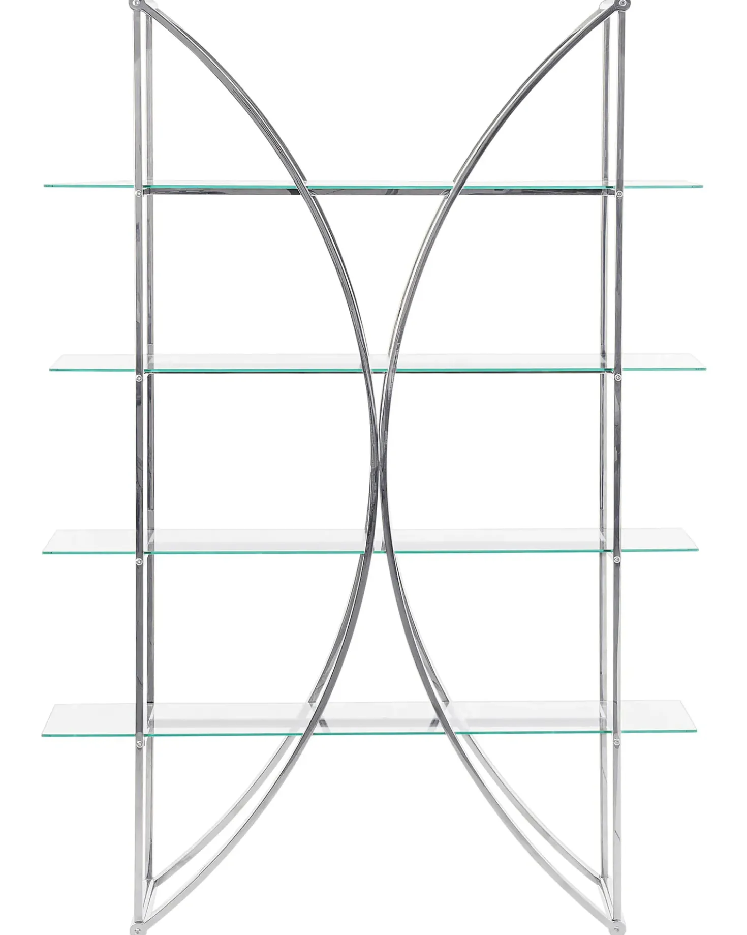 Mobile con 4 ripiani HOLLOW Metallo 175 cm Argento