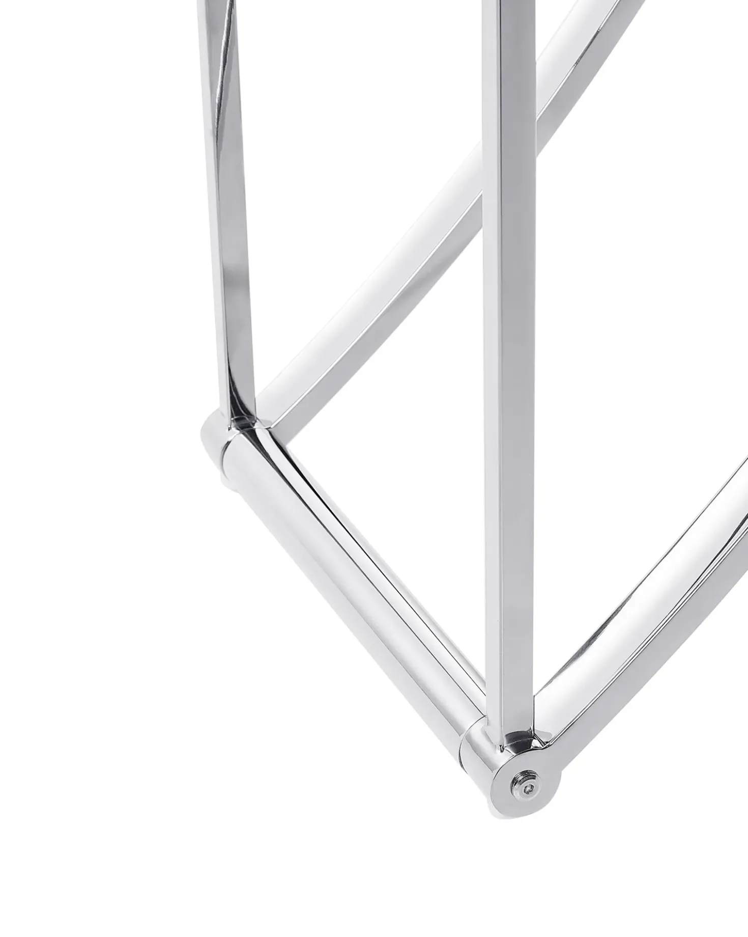 Mobile con 4 ripiani HOLLOW Metallo 175 cm Argento