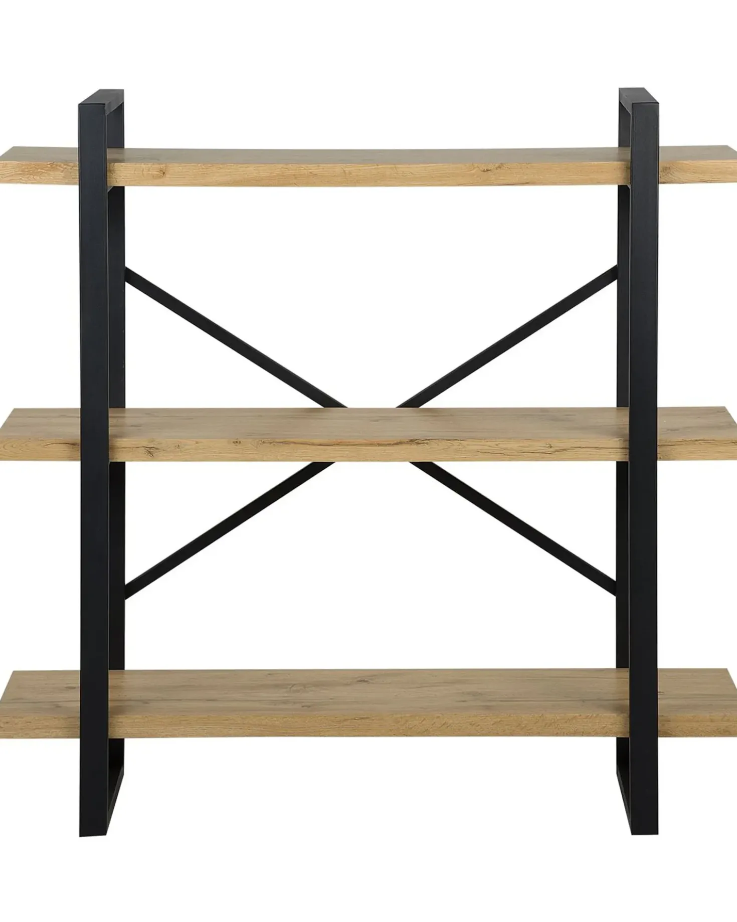 Mobile con 3 ripiani TIMBER 111 cm Marrone chiaro