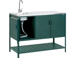 Hot Beliani MAENZA Metallo Verde Verde Nero
