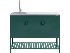 Hot Beliani MAENZA Metallo Verde Verde Nero
