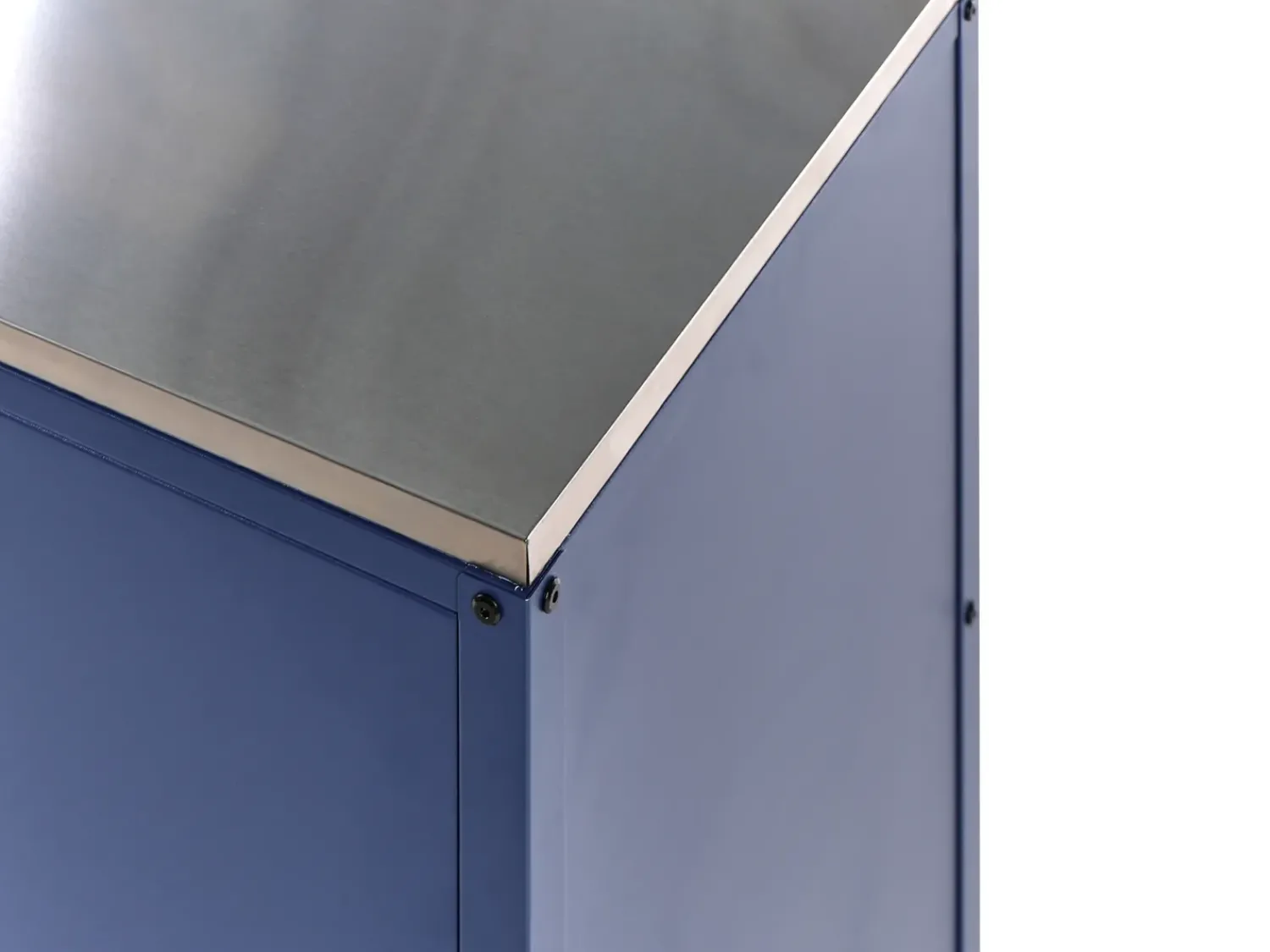Beliani Mobile da cucina per esterni VILAMA Blu Blu Argento