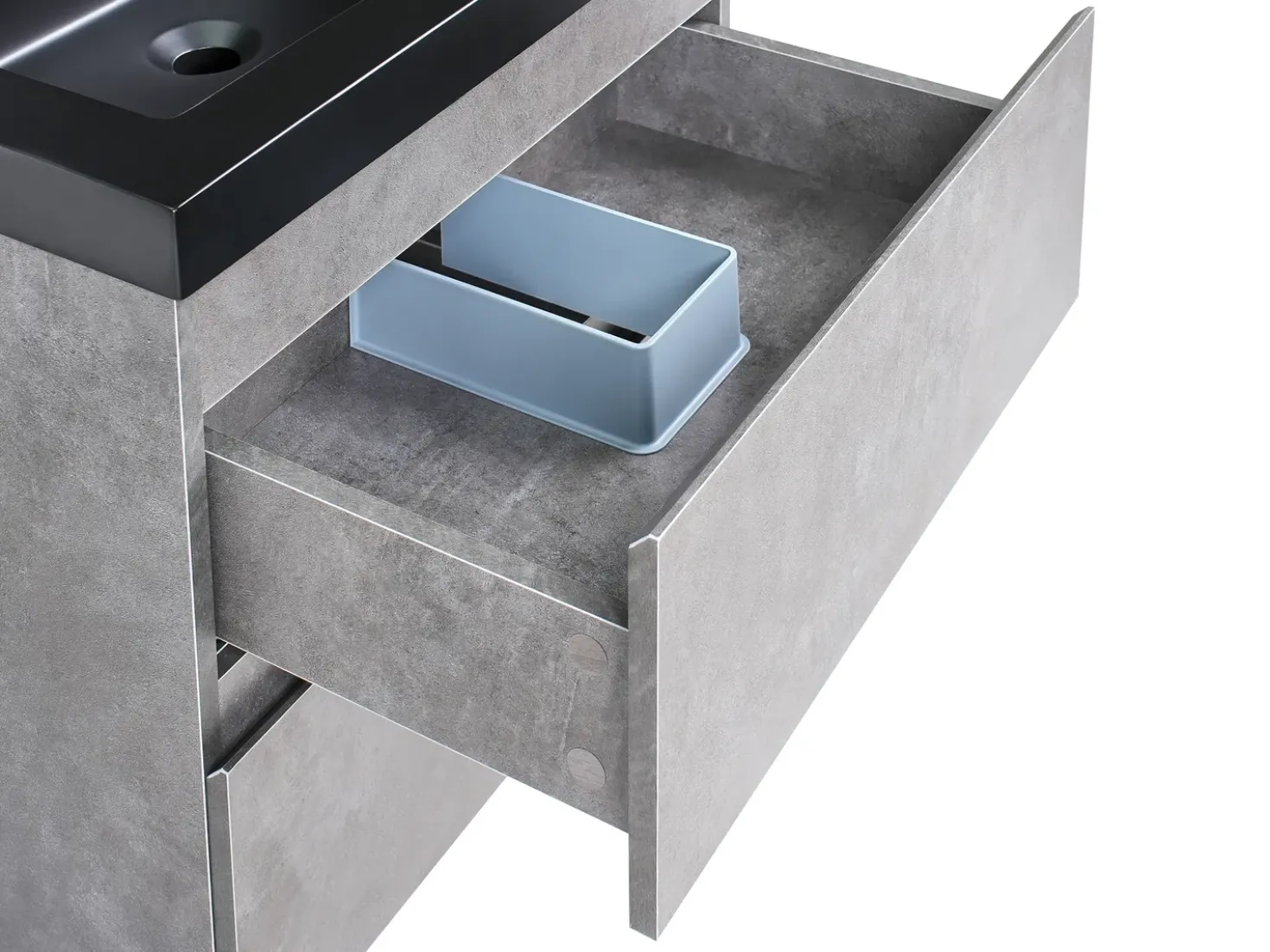 Mobile lavabo a parete con lavabo CARDIEL Grigio