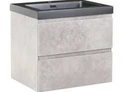Mobile lavabo a parete con lavabo CARDIEL Grigio