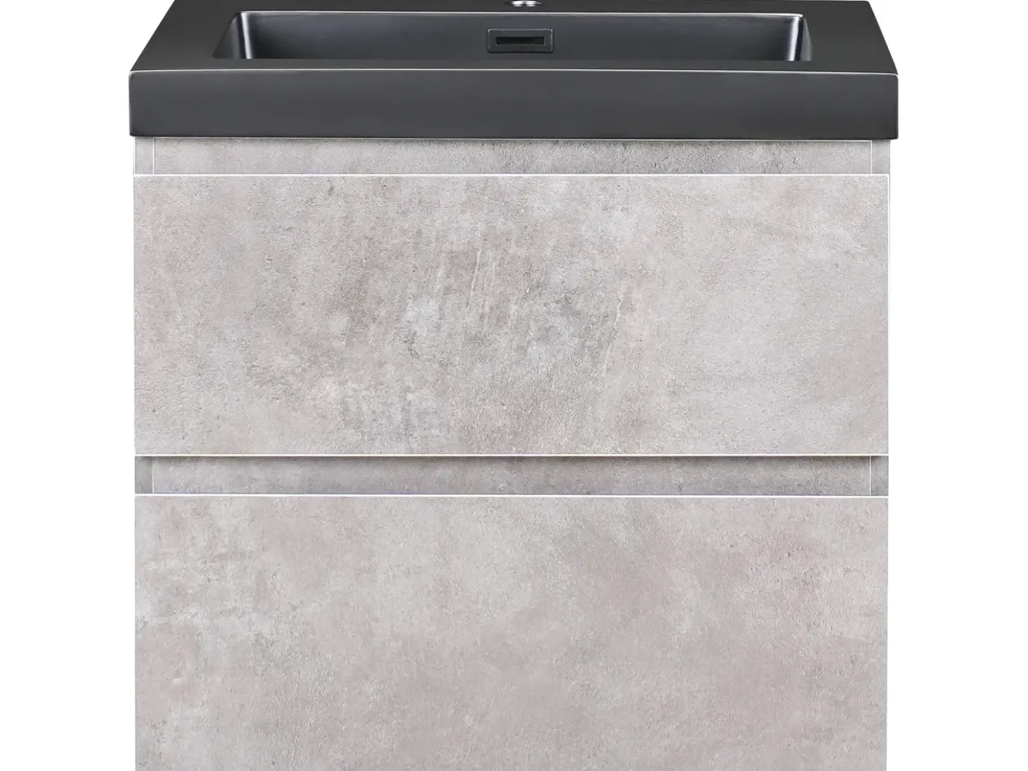 Mobile lavabo a parete con lavabo CARDIEL Grigio