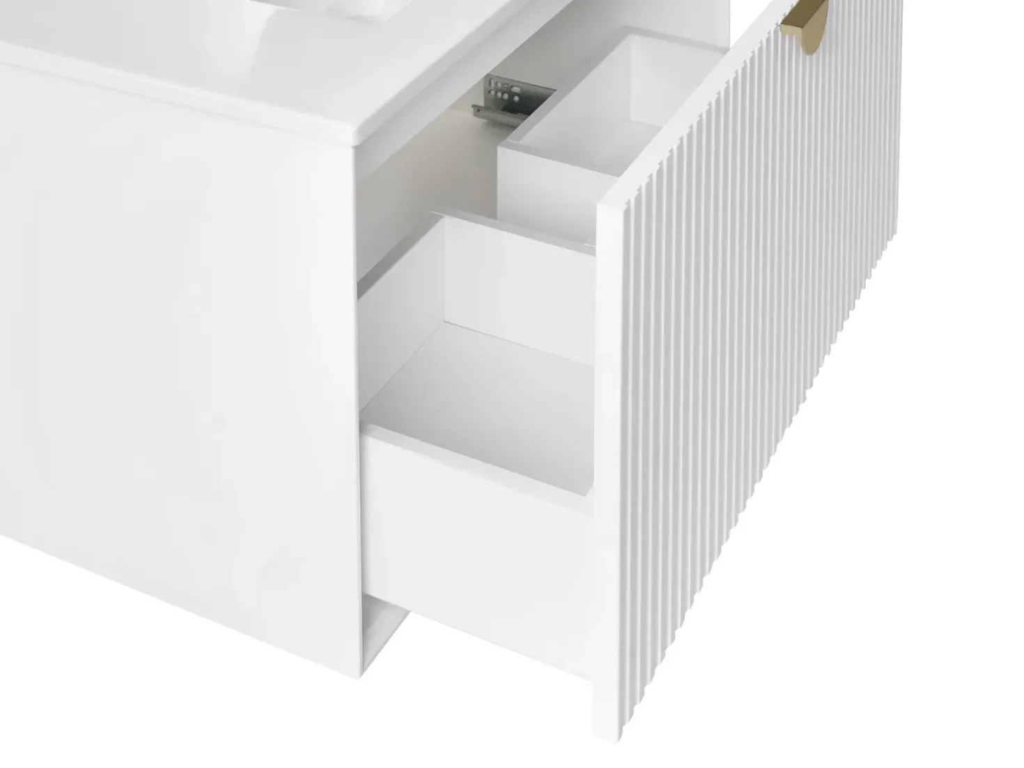Mobile lavabo a parete con lavabo BONAIRE Bianco