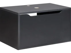 Mobile lavabo a parete PETROLINA 60 cm Nero