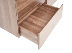 Mobile lavabo doppio a parete CARDIEL Marrone scuro