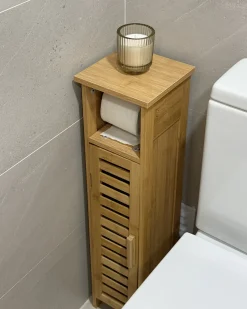 Best Beliani Mobile porta carta igienica OLATHE Bambù chiaro Marrone