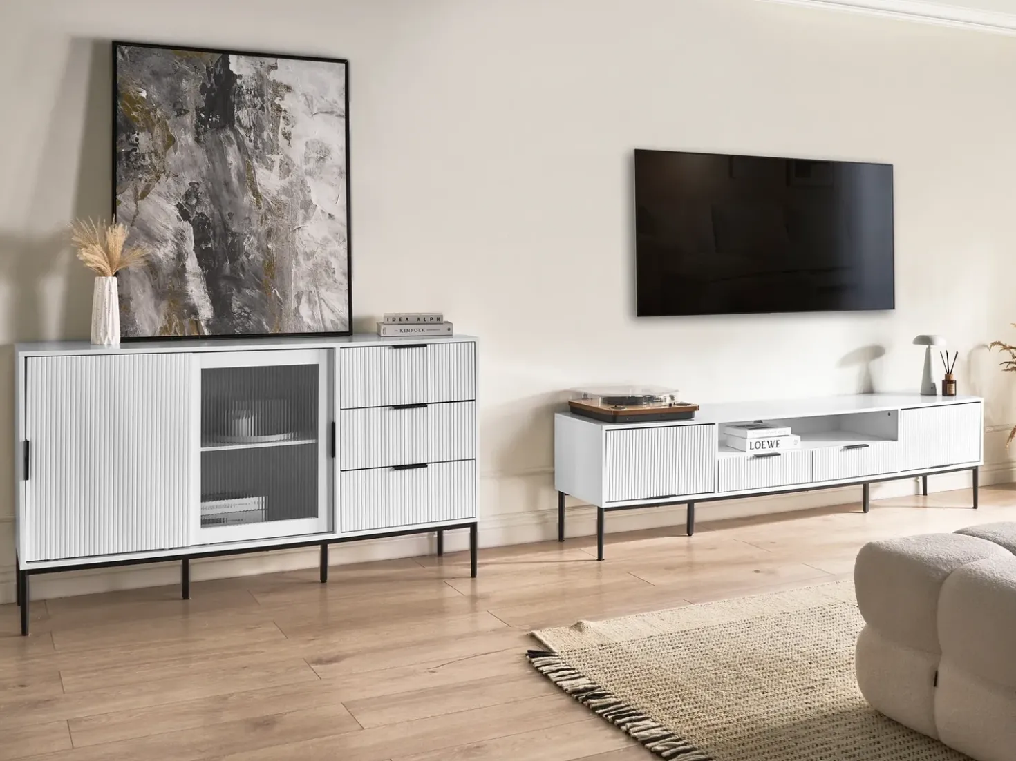 Mobile TV LEDUC Bianco