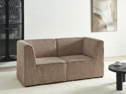 Modulo Angolare LEMVIG Velluto a coste Beige sabbia Lato destro