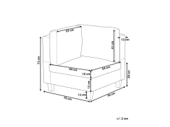 Modulo Angolare UNSTAD Tessuto Grigio scuro