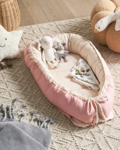 Sale Beliani Nido per neonati EREB Cotone Rosa Beige Rosa