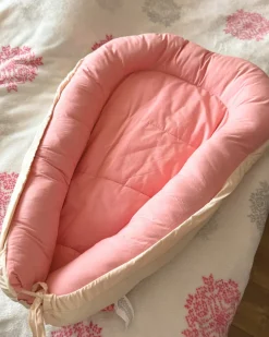 Sale Beliani Nido per neonati EREB Cotone Rosa Beige Rosa