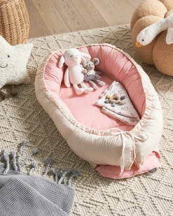 Sale Beliani Nido per neonati EREB Cotone Rosa Beige Rosa