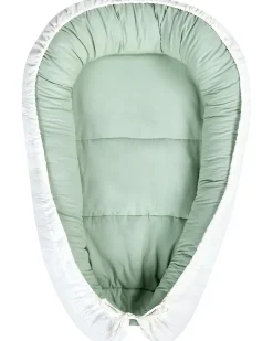Discount Beliani Nido per neonati EREB Cotone Verde chiaro Bianco Verde