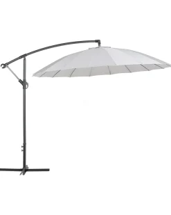 Clearance Beliani Ombrellone a sbalzo 268 cm CALABRIA II chiaro Grigio