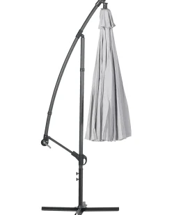 Clearance Beliani Ombrellone a sbalzo 268 cm CALABRIA II chiaro Grigio