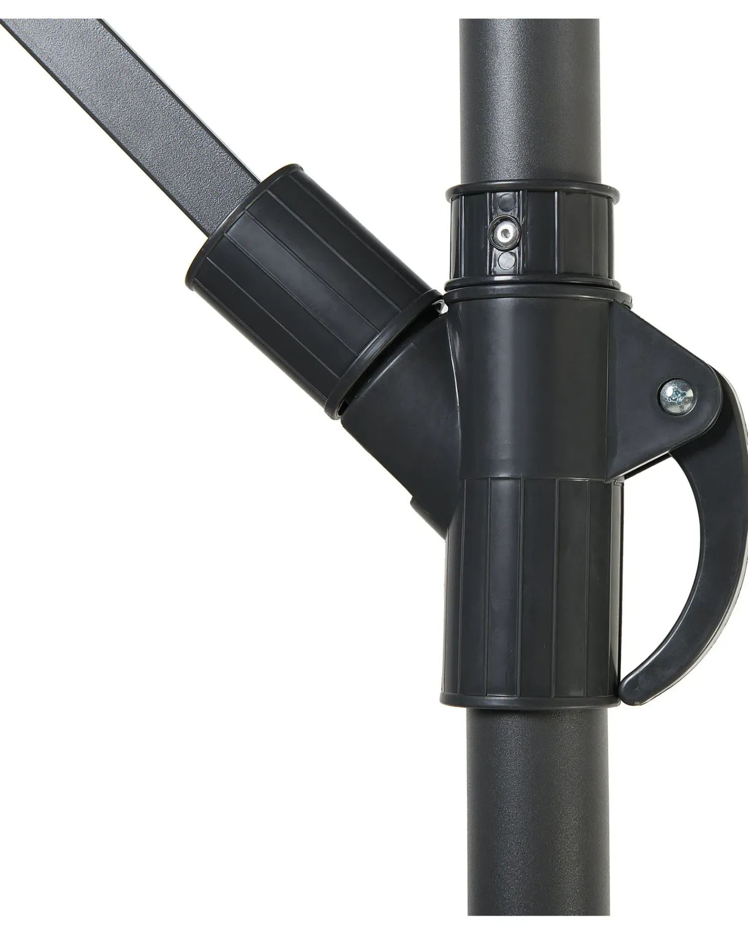 Beliani Ombrellone a sbalzo 268 cm CALABRIA II scuro Grigio