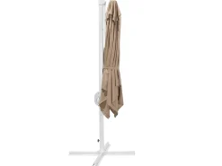 Online Beliani Ombrellone a sbalzo 250 cm MONZA Beige sabbia Bianco Beige
