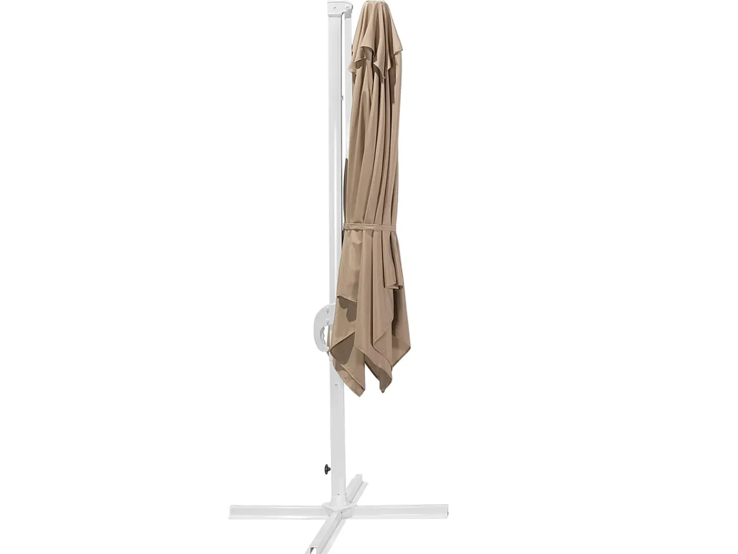 Online Beliani Ombrellone a sbalzo 250 cm MONZA Beige sabbia Bianco Beige