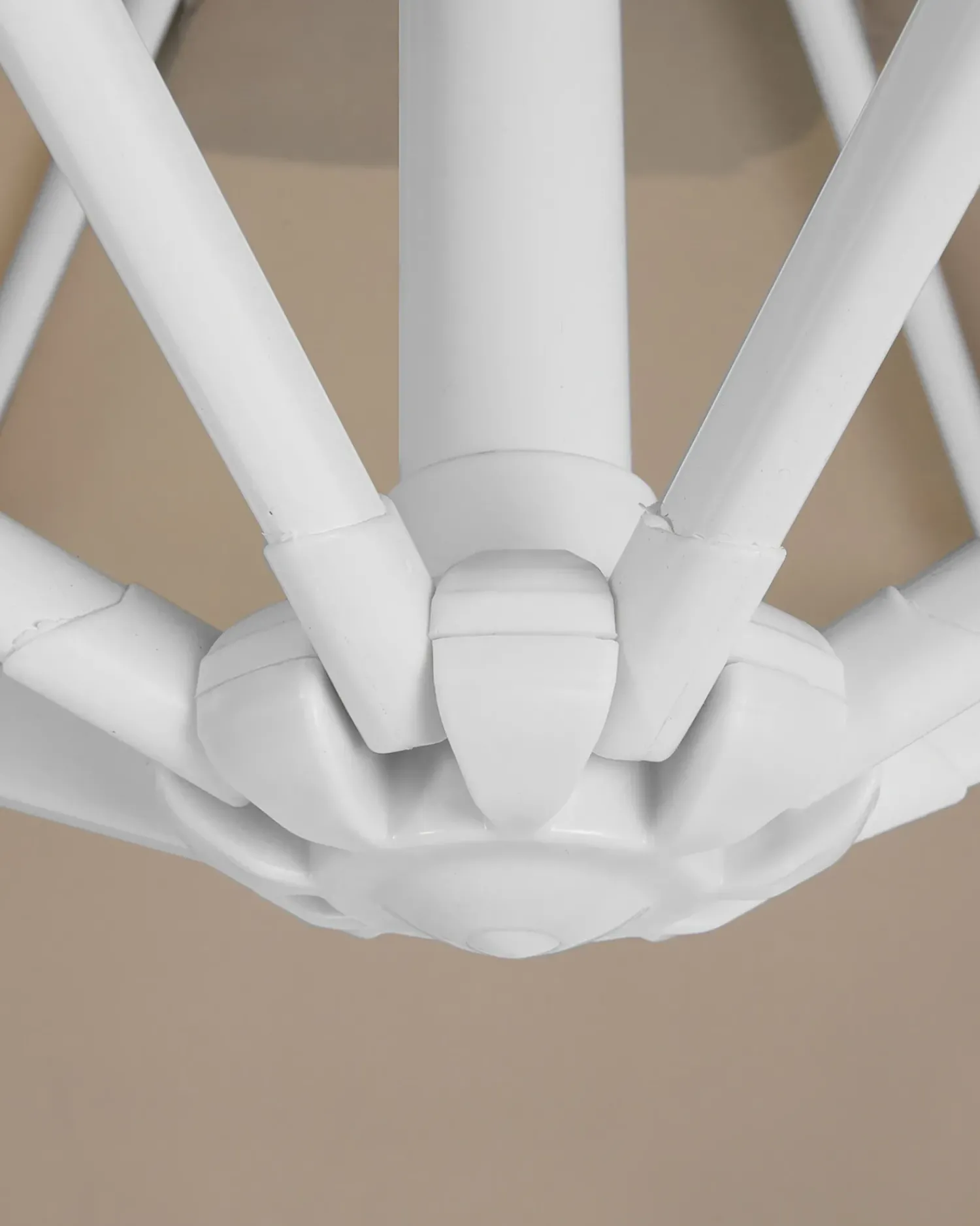 Online Beliani Ombrellone a sbalzo 250 cm MONZA Beige sabbia Bianco Beige