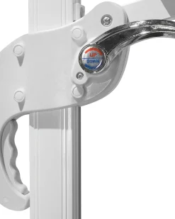 Outlet Beliani Ombrellone a sbalzo 250 cm MONZA Grigio scuro Bianco Grigio