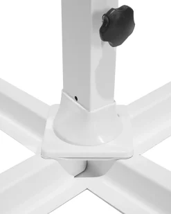 Outlet Beliani Ombrellone a sbalzo 250 cm MONZA Grigio scuro Bianco Grigio