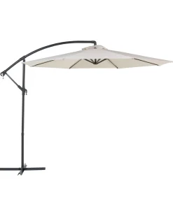 Sale Beliani Ombrellone a sbalzo 300 cm RAVENNA Beige chiaro Beige Nero