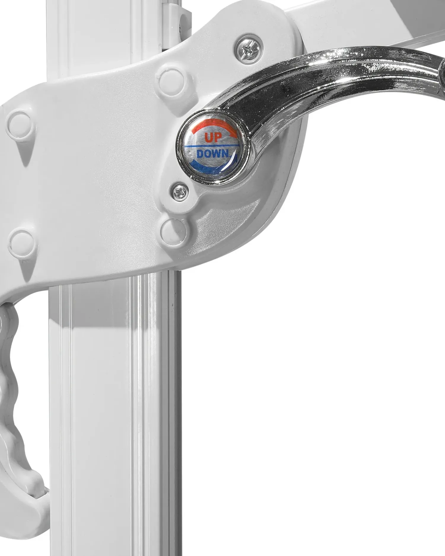Best Beliani Ombrellone a sbalzo 300 cm SAVONA Grigio scuro Grigio Bianco Grigio