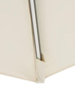 Clearance Beliani Ombrellone a sbalzo LED 285 cm CORVAL Beige Beige Grigio